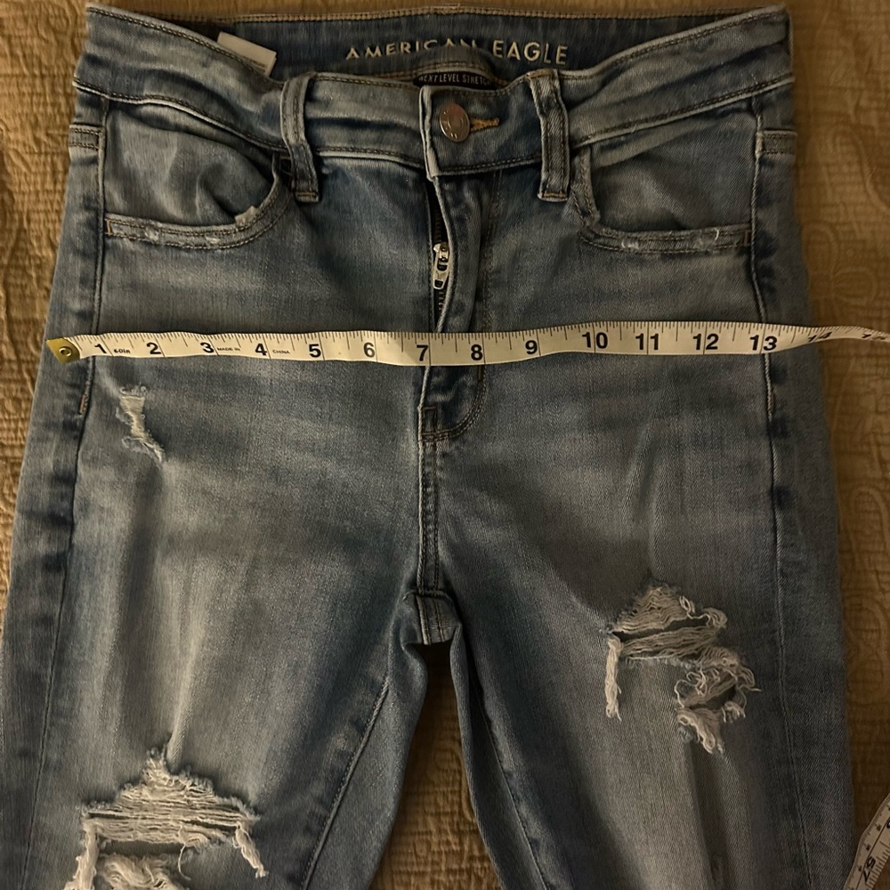 American Eagle Outfitters Ripped Skinny Jeans - Picture 9 of 10